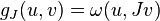 g_J(u, v) = \omega(u, Jv)