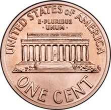 Lincoln Memorial penny