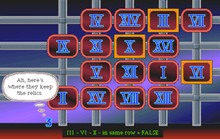 Screenshot of a logic puzzle in 3 in Three