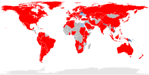 Shows the countries where 3GPP Long Term Evolution is available