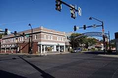 Highland Park Historic Business District at Euclid and Sixth Avenues