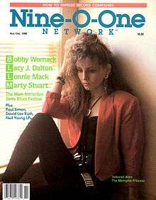 Nine-O-One Network magazine cover featuring recording artist Deborah Allen.