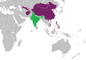 ABU International Dance Festival 2017 map.svg