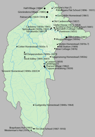 Map locations concentrated in the northeast and east, west and south largely deserted except for the southern tip