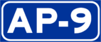 Autopista AP-9 shield}}