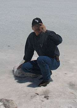 Alfred Young Man, at Bonneville Salt Flats