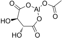 Skeletal formula of aluminium acetotartrate