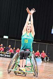 wheelchair basketball player