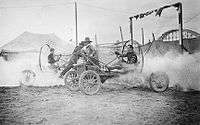 An auto polo match at Coney Island by the Bain News Service