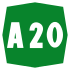 A20 Motorway shield}}