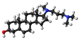 Ball-and-stick model of azacosterol