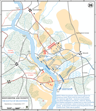 US Military Academy map of the battle