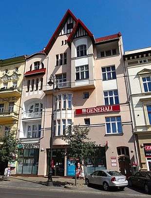 Fritz Weidner house at Gdanska street 34, Bydgoszcz