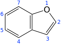 Skeletal formula with numbering convention