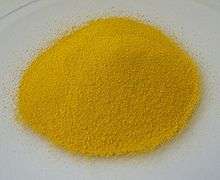 A fine yellow powder