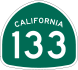 State Route 133 marker