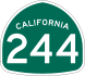 State Route 244 marker