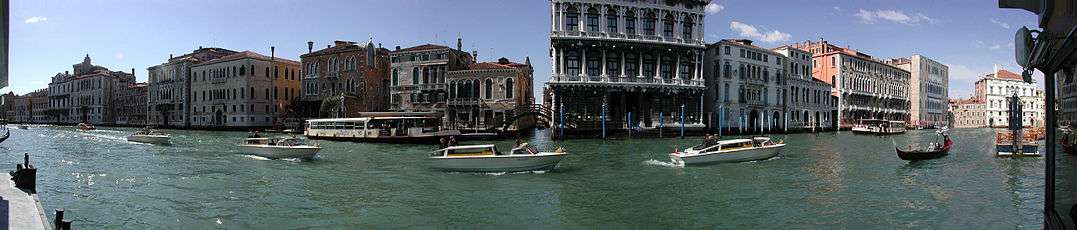 Panorama of the Grand Canal