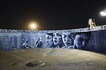 A collaborative series of murals by Christina Angelina and Ease One in Slab City, California. photo ©Jay Kantor