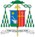 Episcopal coat of arms of Archbishop Józef Kowalczyk, charged with a cross, a pastoral staff, a plough, and a star