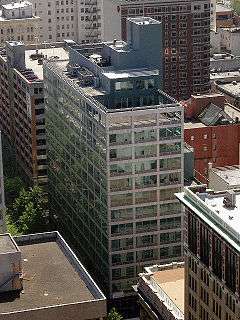 The Equitable Savings and Loan Building and surrounding buildings