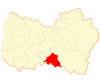 Map of Chimbarongo commune in the O'Higgins Region