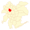 Map of Quinta Normal commune within Greater Santiago