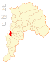 Map of the Viña del Mar commune in Valparaíso Region