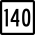 Route 140 marker