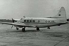 Black & White photograph of a DH.104 Dove aircraft