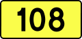 Voivodeship Road 108 shield}}