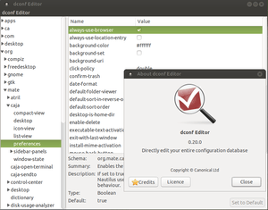 dconf editor