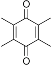 Structural formula of duroquinone