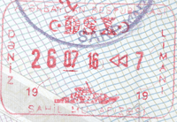 Entry stamp