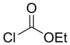 Skeletal formula of ethyl chloroformate