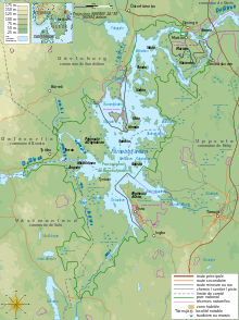 Topographic map of the park