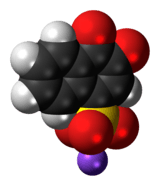 Space-filling model of the Folin's reagent molecule