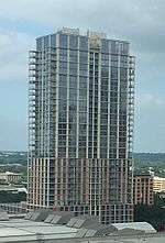 View of the Four Seasons Residences from the Hilton