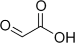 Skeletal formula of glyoxylic acid