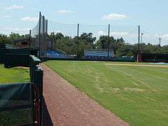 Grandstands from right field line