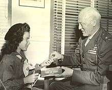 Graves Erskine and Girl Scout, circa 1945