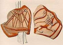 Illustration of two sides of a heraldic seal