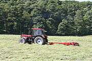 Tractor in crops