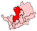 A fairly large constituency, stretching from the centre of the county northwards.