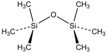 Stereo structural formula of hexamethyldisiloxane