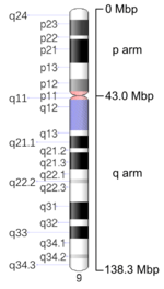 Map of Chromosome 9