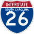 Interstate 26 marker