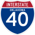 Interstate 40 marker