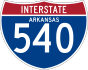 Interstate 540 marker