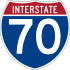 Interstate 70 marker